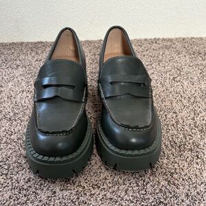 Women’s Dark Green Loafers